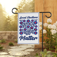 Local Elections Matter Protest Garden Flag, Double Sided, Vote Early No Kings, Protect Democracy, Anti-Trump Flag, Resist Fascism Flag