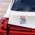 Read Think Vote Protest Magnet, No Kings Vote Early Protest Sign, Protect Democracy, Anti-Trump, Resist Fascism Magnet, 6