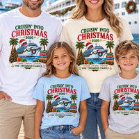 Personalized Christmas Cruise Family Shirt, Custom Vacation Tee, Cruisin' Into Christmas 2026, Matching Family Outfit, Cruise Trip Gift