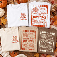 Personalized Thanksgiving Family Shirt, Custom Front Turkey Name Tee, Holiday Tee, Family Dinner Outfit, Holiday Gift, Front Back
