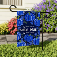 Vote Blue Protest Garden Flag, Blue Pumpkin Fall, Vote Early No Kings, Election, Protect Democracy, Anti-Trump Flag, Resist Fascism Flag