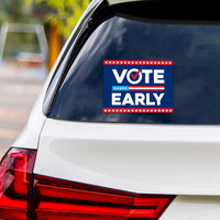 Democracy vs Fascism Vinyl Sticker, Vote Early No Kings Decal, Anti-Trump, Resist Fascism Protect Democracy Bumper Sticker, 6" x 4.5"