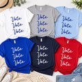 Vote Sweatshirt, Patriotic Election Day Crewneck, Red White Blue Voting Shirt, Vote Early No Kings Protest Shirt, Election Gift for Voters