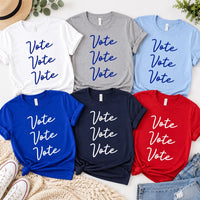 Vote Sweatshirt, Patriotic Election Day Crewneck, Red White Blue Voting Shirt, Vote Early No Kings Protest Shirt, Election Gift for Voters