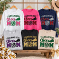 Personalized Cheer Mom Glitter Sweatshirt, Custom Team Name Crewneck, Cheerleading Mom Pullover, Pom Pom Cheer Design, Custom Team Gift