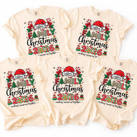 Personalized Family Christmas Shirt, Custom Name Holiday Tee, Festive 2026 Xmas Shirt, Santa Hat Family Christmas Tee, Holiday Gift
