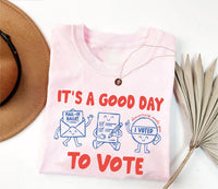 Good Day to Vote Shirt, Save Democracy Vote Tee, No Kings Vote Early Sweatshirt, Election Volunteer Hoodie, Poll Worker Gift