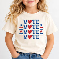 Kids Vote Shirt, Election Day Tee for Boys and Girls, Red White Blue Voting T-Shirt, Patriotic Civic Youth Top, Patriotic Gift for Kids