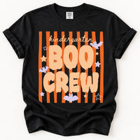 Personalized Kindergarten Boo Crew Shirt, Custom Halloween Teacher Tee, Retro Teacher Tee, Spooky Classroom Outfit, Halloween Gift