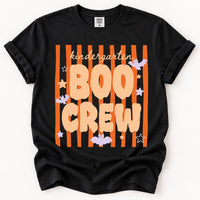 Personalized Kindergarten Boo Crew Shirt, Custom Halloween Teacher Tee, Retro Teacher Tee, Spooky Classroom Outfit, Halloween Gift