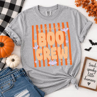 Personalized Kindergarten Boo Crew Shirt, Custom Halloween Teacher Tee, Retro Teacher Tee, Spooky Classroom Outfit, Halloween Gift