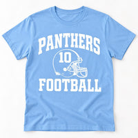 Personalized Football Spirit Shirt, Custom Mascot Name Number Tee, Varsity Game Day T-Shirt, School Spirit Fan Top, Custom Team Gift