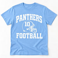 Personalized Football Spirit Shirt, Custom Mascot Name Number Tee, Varsity Game Day T-Shirt, School Spirit Fan Top, Custom Team Gift