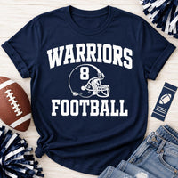 Personalized Football Spirit Shirt, Custom Mascot Name Number Tee, Varsity Game Day T-Shirt, School Spirit Fan Top, Custom Team Gift