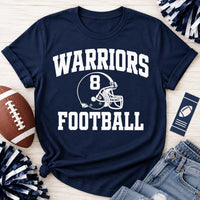 Personalized Football Spirit Shirt, Custom Mascot Name Number Tee, Varsity Game Day T-Shirt, School Spirit Fan Top, Custom Team Gift