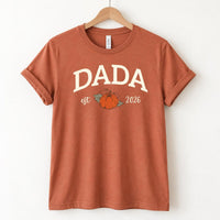 Personalized Mama Dada Mini Family Shirts, Custom Pumpkin Matching Tees, Fall Parent Outfit, New Parents Gift, Custom Fall Family Gift
