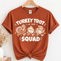 Turkey Trot Squad Thanksgiving Shirt, Funny 5K Race Tee, Running Turkey Graphic T Shirt, Friends Family Race Outfit, Thanksgiving Gift
