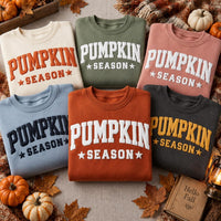Custom Pumpkin Season Puff Print Shirt, Personalized Fall Sweatshirt, Cozy Autumn Statement Tee, Custom Puff Sweatshirt, Personalized Wear