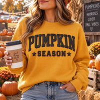 Custom Pumpkin Season Puff Print Shirt, Personalized Fall Sweatshirt, Cozy Autumn Statement Tee, Custom Puff Sweatshirt, Personalized Wear