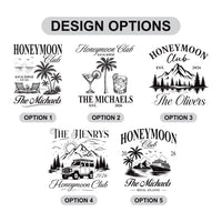 Personalized Honeymoon Couple Shirt, Custom Mr and Mrs Matching Tee, Couple Vacation Tee, Newlywed Outfit, Honeymoon Gift, Front Back