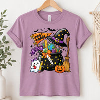 Personalized First Grade Teacher Halloween Shirt, Custom Teacher Name Tee, Spooky Classroom Outfit, Witchy Fall Style, Back to School Gift