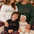 Personalized Family Christmas Sweatshirt, Custom Name Sleeve Crewneck, Matching Holiday Shirt, Tree Pullover, Family Christmas Gift
