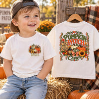 Personalized Pumpkin Patch Kids Shirt, Custom Name Fall Toddler Tee, Pumpkin Patch Crew, Autumn Outfit, Holiday Gift for Kids, Front Back