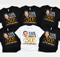 Personalized 50th Birthday Photo Shirt, Custom Look Who's 50 Tee, Funny Quote Tee, Custom Face Party Shirt for Her, Birthday Gift for Her