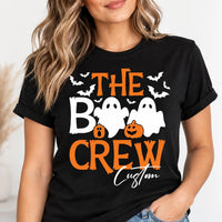Personalized Boo Crew Halloween Shirt, Custom Ghost Pumpkin Tee, Cute Halloween Party Tee, Matching Family Group Outfit, Holiday Gift