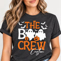 Personalized Boo Crew Halloween Shirt, Custom Ghost Pumpkin Tee, Cute Halloween Party Tee, Matching Family Group Outfit, Holiday Gift