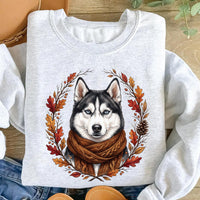 Custom Fall Dog Breed Shirt, Cute Autumn Puppy T-Shirt, Cozy Pet Lover Graphic Tee, Rustic Pumpkin Season Outfit, Gift for Pet Mom
