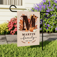Personalized Fall Family Garden Flag, 12x18 Double Sided Yard Flag, Custom Family Decor, Autumn Front Porch Welcome, Housewarming Gift