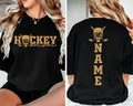 Personalized Hockey Mom Shirt, Custom Name Sports Tee, Vintage Rink Side T Shirt, Ice Rink Game Day Outfit, Gift for Hockey Mom, Front Back