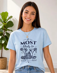 Custom Most Likely To Bachelorette Shirt, Personalized Girls Trip Tee, Bachelorette Outfit, Matching Bridesmaid Shirts, Bridal Party Gift