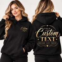 Custom Logo Hoodie and Sweatshirt, Personalized Company Apparel, Logo Shirt, Business Team Workwear, Custom Team Gift, Front Back Print