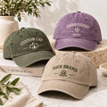Custom Embroidered Baseball Cap, Personalized Text Name or Business Logo Hat, Adjustable Cotton Cap, Employee Team Gift, Custom Hat Gift