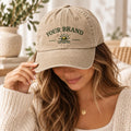 Custom Embroidered Baseball Cap, Personalized Text Name or Business Logo Hat, Adjustable Cotton Cap, Employee Team Gift, Custom Hat Gift