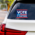 Democracy vs Fascism Vinyl Sticker, Vote Early No Kings Decal, Anti-Trump, Resist Fascism Protect Democracy Bumper Sticker, 6