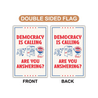 Vote Early Democracy Protest Garden Flag, Double Sided, No Kings Vote Early , Election Protect Democracy, Anti-Trump, Resist Fascism Flag