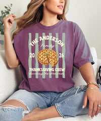 Personalized Thanksgiving Family Shirt, Custom Family Name Tee, Matching Thanksgiving Crew Shirts, Turkey Day Outfit, Family Reunion Gift