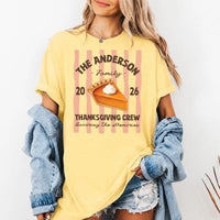 Personalized Thanksgiving Family Shirt, Custom Family Name Tee, Matching Thanksgiving Crew Shirts, Turkey Day Outfit, Family Reunion Gift