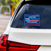 Democracy vs Fascism Vinyl Sticker, Vote Early No Kings Decal, Anti-Trump, Resist Fascism Protect Democracy Bumper Sticker, 6" x 4.5"