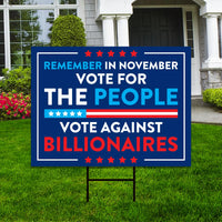 Democracy vs Fascism Protest Yard Sign - Vote Early, No Kings, Anti-Trump, Protect Democracy, Resist Fascism Yard Sign with Metal H-Stake