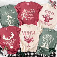 Custom Funny Christmas Shirt, Choose Your Holiday Quote Tee, Retro Christmas Song T Shirt, Funny Quote Tee, Christmas Gift for Her