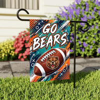 Custom Team Football Garden Flag, 12x18 Double Sided Yard Flag, Game Day Yard Flag, Personalized School Spirit Decor, Sports Fan Gift
