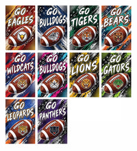Custom Team Football Garden Flag, 12x18 Double Sided Yard Flag, Game Day Yard Flag, Personalized School Spirit Decor, Sports Fan Gift