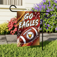 Custom Team Football Garden Flag, 12x18 Double Sided Yard Flag, Game Day Yard Flag, Personalized School Spirit Decor, Sports Fan Gift