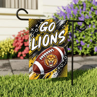 Custom Team Football Garden Flag, 12x18 Double Sided Yard Flag, Game Day Yard Flag, Personalized School Spirit Decor, Sports Fan Gift