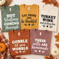 Custom Thanksgiving Family Dinner Shirt, Friendsgiving Graphic Tee, Funny Turkey Quote T-Shirt, Matching Feast Outfit, Holiday Party Gift