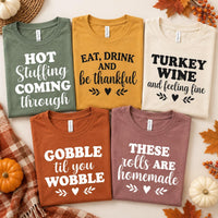 Custom Thanksgiving Family Dinner Shirt, Friendsgiving Graphic Tee, Funny Turkey Quote T-Shirt, Matching Feast Outfit, Holiday Party Gift